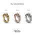 Floral Engagement Ring For All Eternity Bridal Set Ring - Julia no. 1